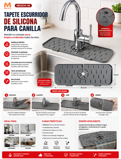 ESCURRIDO SILICONA DE CANILLA