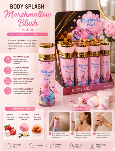 BODY SPLASH MASHMALLOW PARIS 250ml