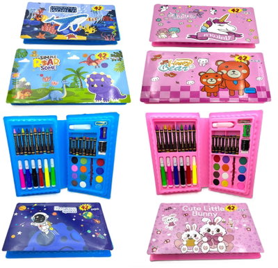 SET PINTURA 42PCS CRAYONES - MARCADOR - ACURARELA