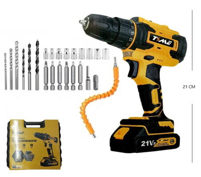 TALADRO INALAMBRICO 2BAT. 21V