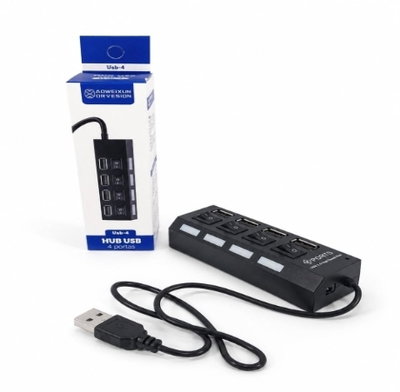 HUB USB 4 PUERTOS C/CORTE