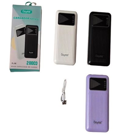 CARGADOR PORTATIL POWER BANK 20000MAH