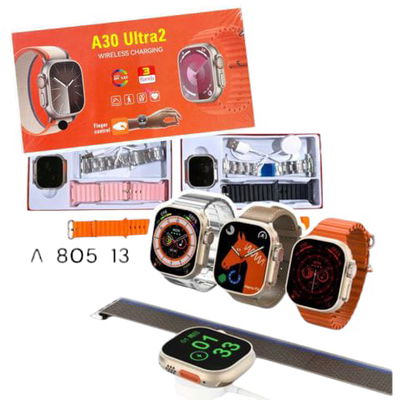RELOJ SMARTWATCH A30 ULTRA 2 3 MALLAS METAL