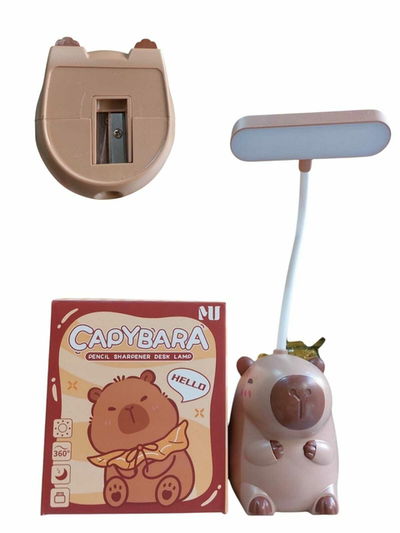 VELADOR CAPIBARA C/ SACAPUNTAS RECARGABLE