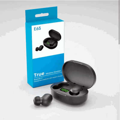 AURICULAR AIRDOTS E6S CON VISOR NEGRO