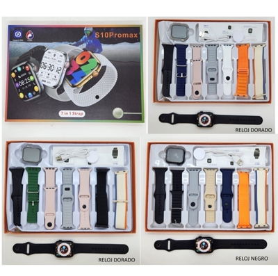 RELOJ SET SMARTWATCH S10 PRO MAX 7 MALLAS