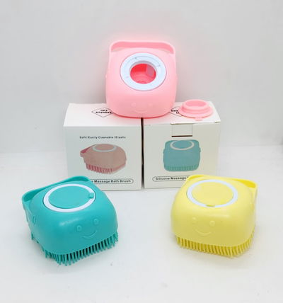 ESPONJA DE BAÑO SILICONA CON DISPENSER 