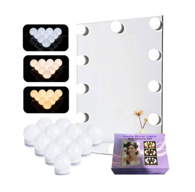  Kit 10 focos led para espejos USB