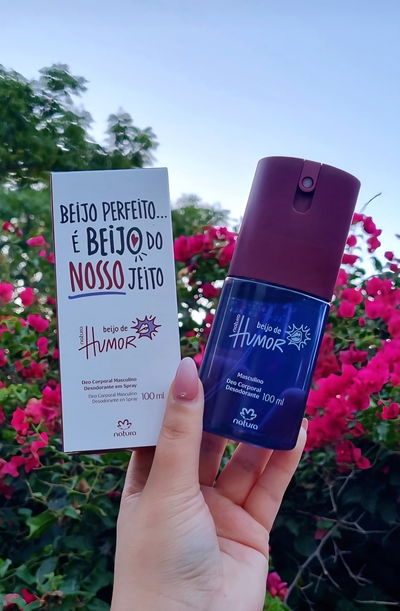 Spray corporal Beijo de Humor masculino