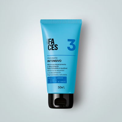 Crema hidratante facial para piel seca FACES