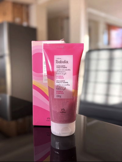 Jabon exfoliante corporal Acerola e hibisco 