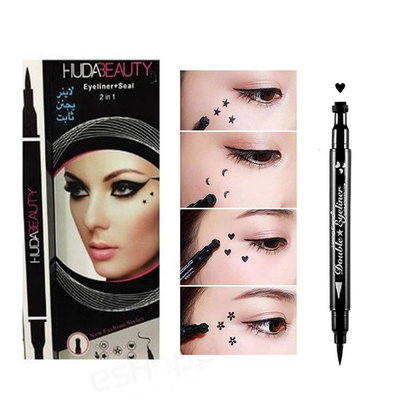 Delineador en fibra 2 en 1 HUDA BEAUTY