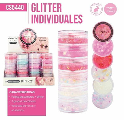 Torre glitter surtido PINK 21