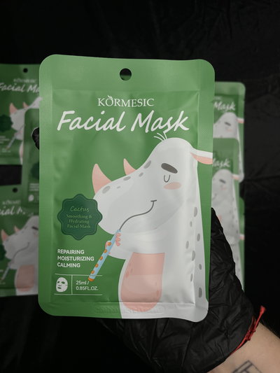 Mascarilla facial refrescante cactus