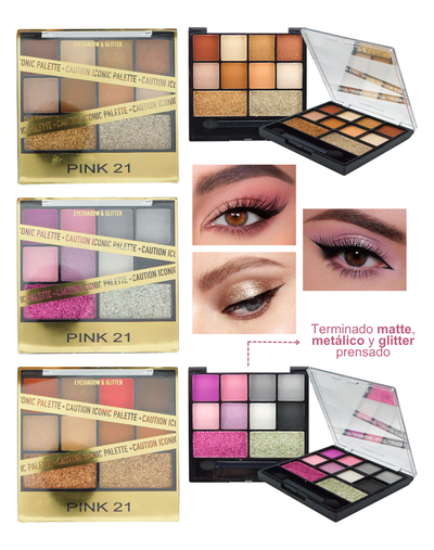 PALETA CAUTIN ICONIC sombra + glitter