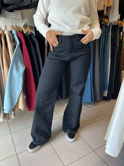 Jean wide leg negro