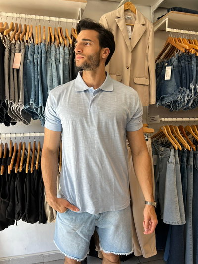 Chomba celeste de algodon