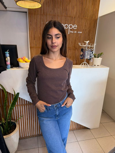 Remera morley marron