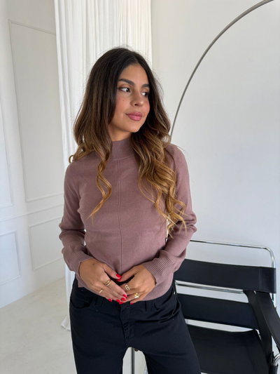 SWEATER LISO VINO