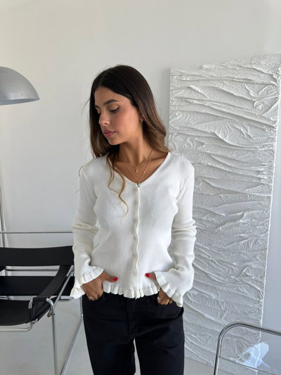 CAMPERA HILO BLANCA