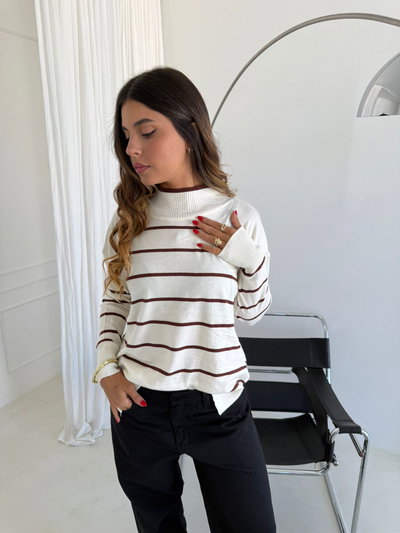 SWEATER RAYADO BLANCO