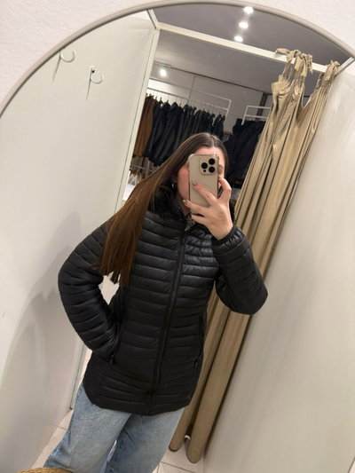 Campera larga sin peluche