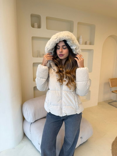 CAMPERA PIEL BEIGE 