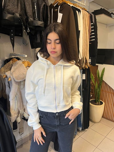 campera blanca c/ cordon blanco