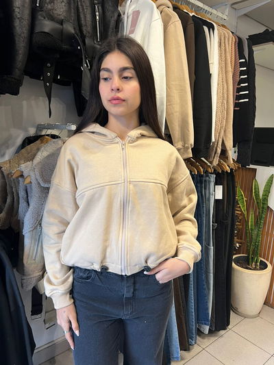 campera beige c/ ajuste