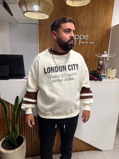 buzo london city marron