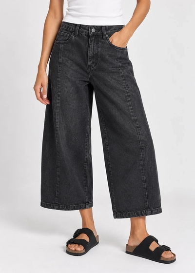 JEAN CROPPED GRIS