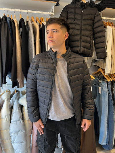 campera uniclo hombre negra