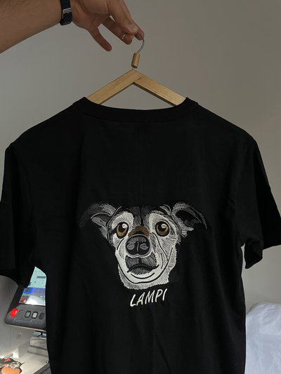 Remera MASCOTA XL BORDADA