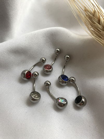 Piercing ombligo cubic (elegir color)