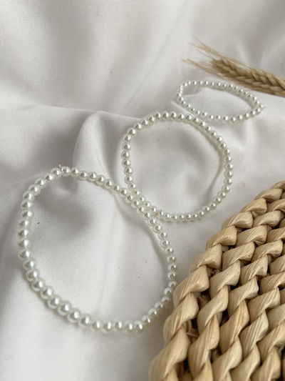Pulseras elástizadas perlitas