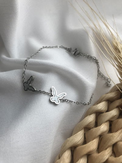 Pulsera doble mariposita