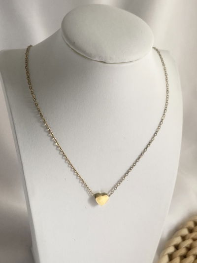  Collar dorado corazoncito mini