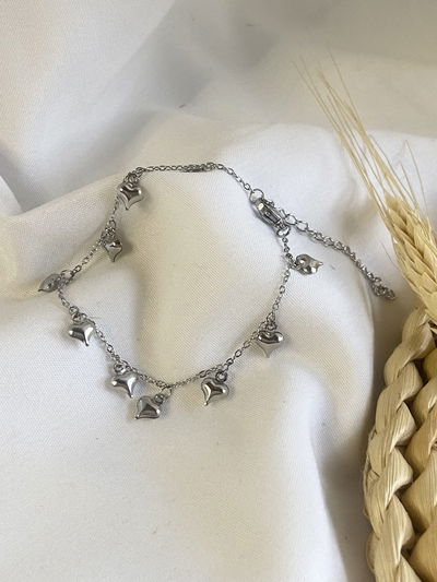Pulsera corazoncitos inflados