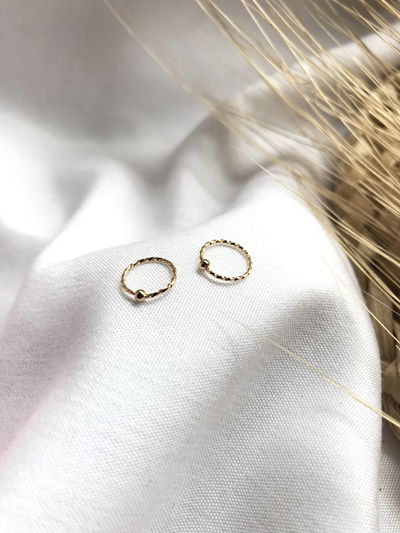 Piercing Argollita dorada mini (precio por par)