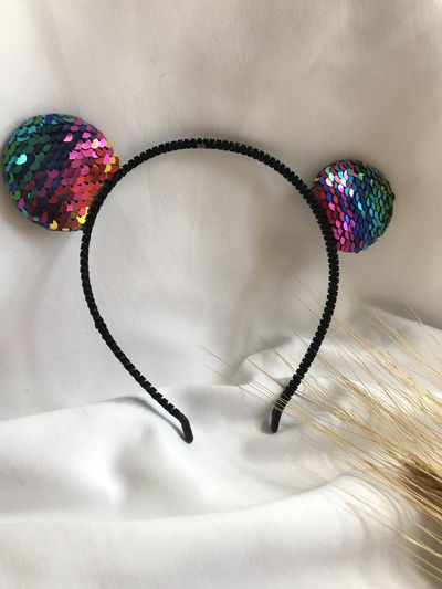 Vincha lentejuela multicolor