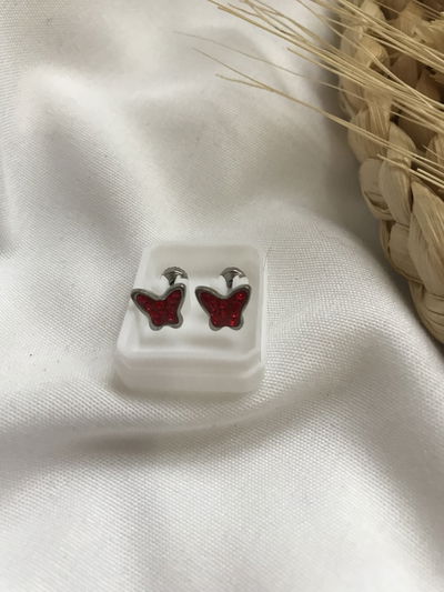 Abridor mariposita roja strass