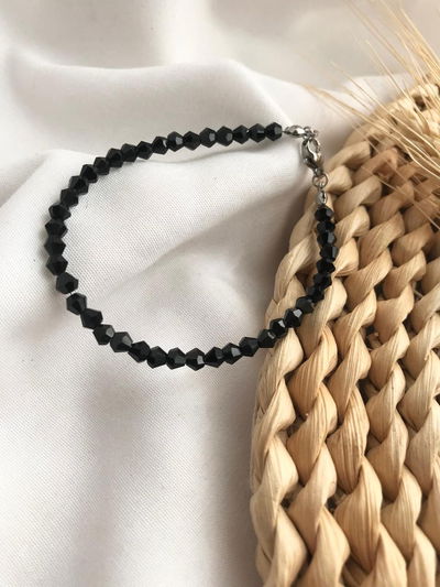 Pulsera cristal negro