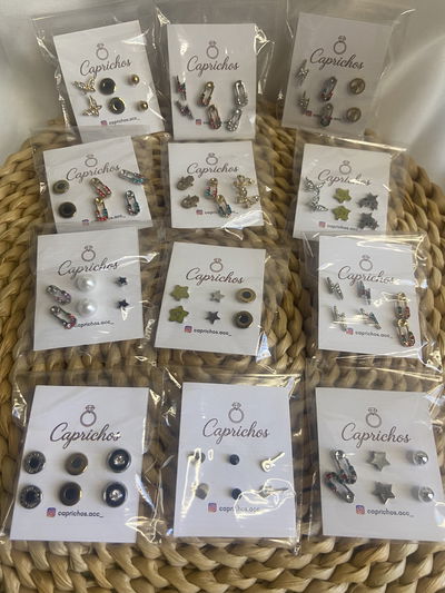 Set de aros por 3 pares ( Elegi modelo)