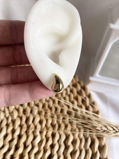 Aros GOTITA acero dorado (precio por par)