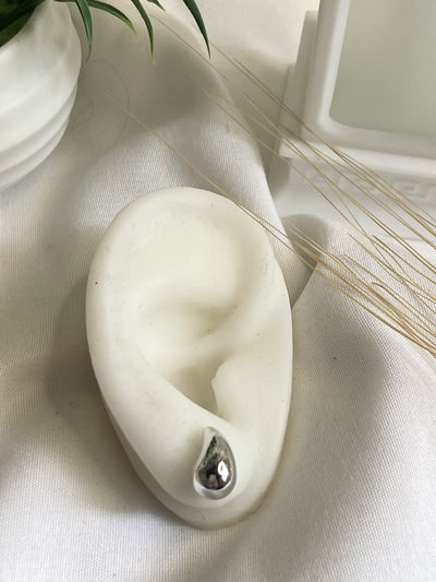 Aros GOTITA acero blanco (precio por par)