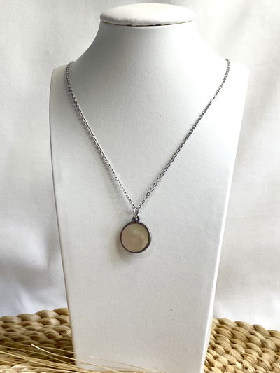 Collar círculo nacarado