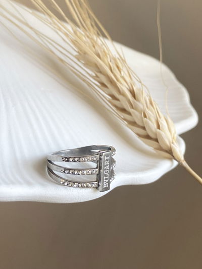 Anillo triple Bvlgari strass