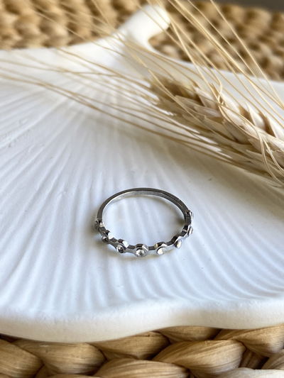 Anillo 8 puntos strass