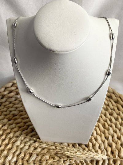 Cadena cola de ratón y ovalos