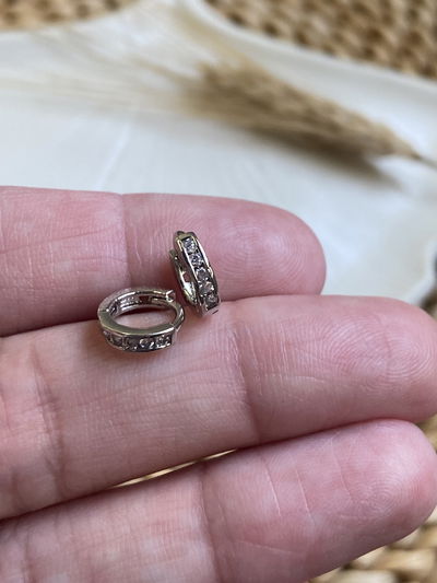 Argollitas mini con strass